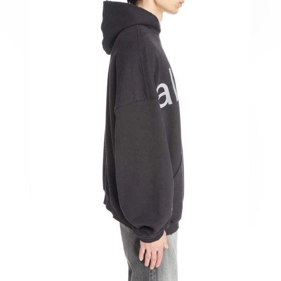 BALENCIAGA Gender Inclusive Oversized Distressed Balenciaga.com Hoodie - Picture 4 of 11